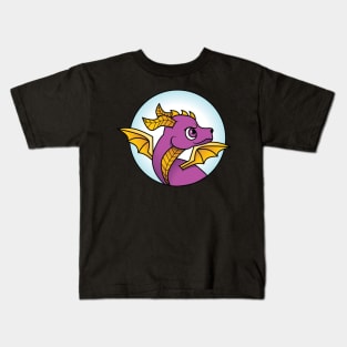 Sassy Purple Dragon Kids T-Shirt